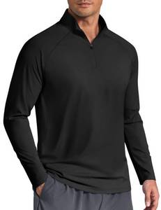 lot 14365 image: COOFANDY Mens Quarter Zip Pullover 14 Zip Golf Shirt Athletic Sweatshirt LARGE