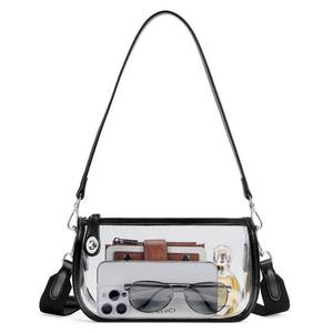 lot 14367 image: CLUCI Clear Crossbody Purse Women 9.6 x 3.2 x 5.9 in