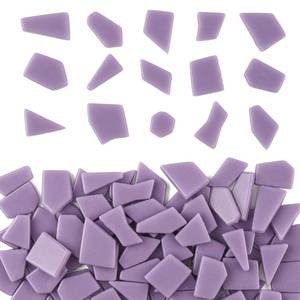 lot 14397 image: Youway Style Glass Mosaic Tiles Ivory 7.05 oz Bulk