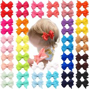 lot 14451 image: CELLOT Baby Hair Clips 50 Pcs 2 Inch Fully Covered Barrettes