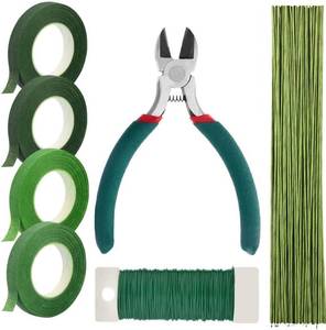 lot 14473 image: KFGCA Floral Arrangement Kit 12 Gauge Stem Wire, 22 Gauge Paddle Wire