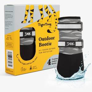 lot 14480 image: DOK Neoprene Dog Booties Size 3 TigerToes