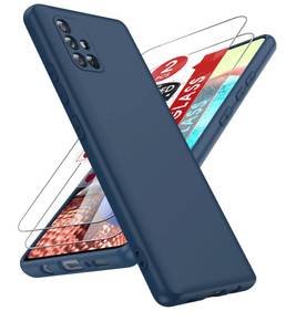 lot 14483 image: LeYi Silicone Phone Case Blue for Samsung Galaxy A71 5G