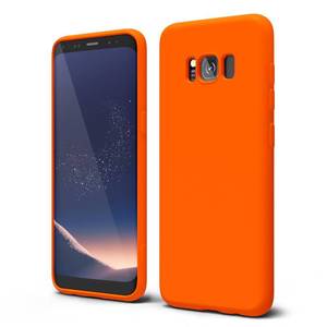 lot 14484 image: Oakxco Phone Case for Samsung Galaxy S8 Liquid Silicone Burnt Neon Orange