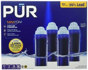 lot 17921 image: PUR Maxion Replacement Pitcher Filter, 4-Pack
