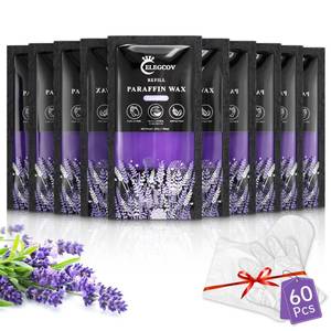 lot 17931 image: ELEGCOV Paraffin Wax Refills Lavender 10 Pack 4.4 lb