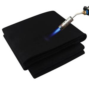 lot 17945 image: Matace Fireproof Welding Blanket 4x6 Ft Carbon Felt Black