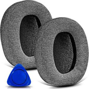 lot 18004 image: TRANSTEK Replacement Ear Pads Grey Fabric Compatible With WH-XB910N Headphones