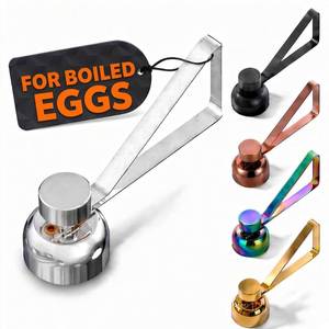 lot 18015 image: Stainless Steel Egg Cracker Tool and Egg Shell Opener