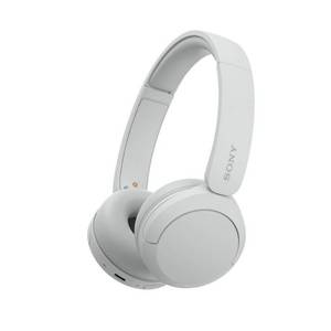 lot 18025 image: Sony Bluetooth Wireless Headphones with Microphone - White WHCH520W