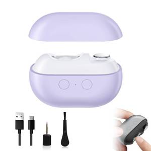 lot 18035 image: Witpiny Electric Nail Clipper 3-in-1 Automatic with LED Light, Purple
