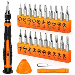 lot 18039 image: Jorest 24-Piece Precision Screwdriver Set Torx T5 T6 T8 T9 Y00 P5