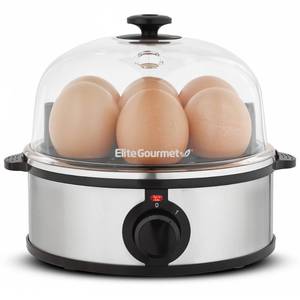 lot 19000 image: Elite Gourmet 7-Egg Rapid Egg Cooker Poacher Omelet Maker Auto Shut-Off