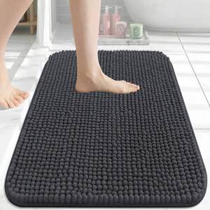 lot 20054 image: Arotive Chenille Bath Rug 24x16 Dark Grey