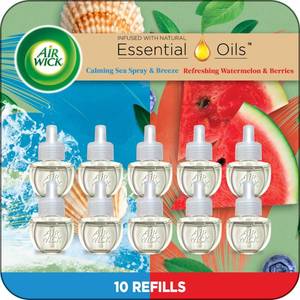 lot 1502 image: Air Wick Plug-In Refills Calming Sea Spray & Fresh Watermelon