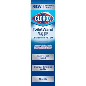 lot 1505 image: Clorox ToiletWand Toilet Cleaning Starter Kit with 16 Refill Heads