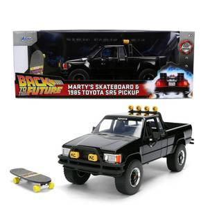 lot 1519 image: Jada Back to the Future 1985 Toyota SR5 Pickup Diecast Model 124 Scale Black