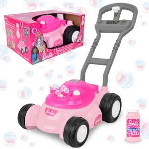 lot 1527 image: Barbie Bubble Lawn Mower Toy with 4 oz Bubble Solution