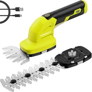 lot 1532 image: KOMASTY 2-in-1 Cordless Hedge Trimmer and Grass Shear 2.0Ah Battery