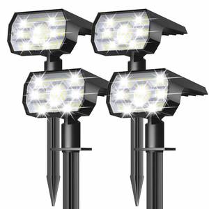 lot 1544 image: NYMPHY Solar Outdoor Lights Waterproof 4 Pack Cool White