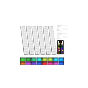 lot 1552 image: EZVALO RGB Color Changing LED Under Cabinet Light, 80 Colors, Rechargeable