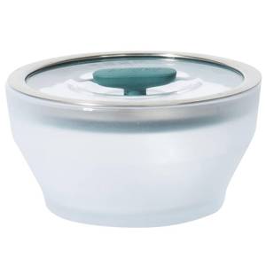 lot 1557 image: Anyday 4-Cup Glass Microwave Cookware with Vented Lid, Kale
