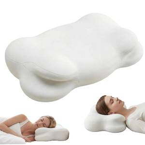lot 1566 image: TGAHY Cloud Memory Foam Cervical Neck Support Pillow Dual-Height