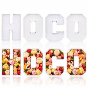 lot 1570 image: InnovTools HOCO Charcuterie Board Letters 4 Pcs 11.8 Inch Fillable Food Tray