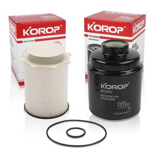 lot 1577 image: KOROP Fuel Filter Water Separator Set 6.7L Cummins For 2013-2018 Ram 2500 3500