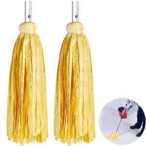 lot 1581 image: Maxcheck Synthetic Chamois Mop Head 2 Pack 19.69 Inch Yellow