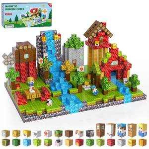 lot 1583 image: Fitrobust Magnetic Building Blocks Set 200 Pcs 0.78 in Forest World