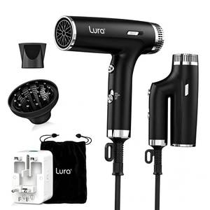 lot 1590 image: LURA Travel Hair Dryer 1200W Dual-Voltage Foldable