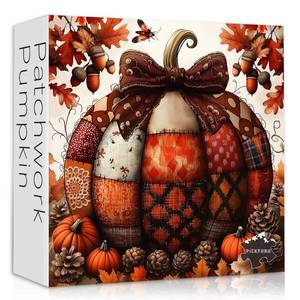 lot 2007 image: PICKFORU Thanksgiving Pumpkin Jigsaw Puzzle 1000 Pieces Fall Patchwork Art
