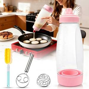 lot 2022 image: LITALAR Pancake Batter Dispenser Bottle 1000ml Pink