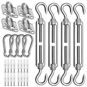 lot 2039 image: HYASIA Shade Sail Hardware Kit 6 Inch Stainless Steel 44 Pcs