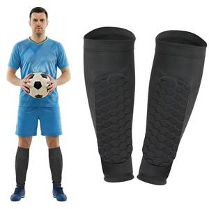 lot 2068 image: MEIXINZHI Soccer Shin Guards Youth Adult Sleeves Honeycomb Pads Ages 2-18