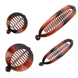 lot 2087 image: Esitrormi 4PCS Banana Hair Clip Set for Women Caramel Thick Thin Hair