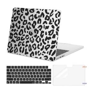 lot 2106 image: MOSISO Leopard Hard Case for MacBook Air 13 Inch M2 M3 M4 M5 A2681 A3113