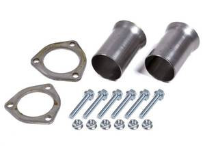 lot 2113 image: Hedman Hedder Collector Reducer 2.5 in to 2.5 in 3-Bolt Ball Socket Flange Pair