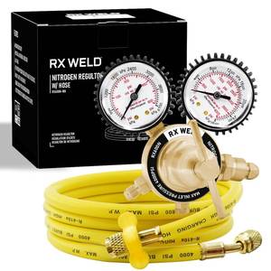 lot 2387 image: RX WELD Nitrogen Regulator 0-600 PSI CGA580 Inlet 14 Flare Outlet