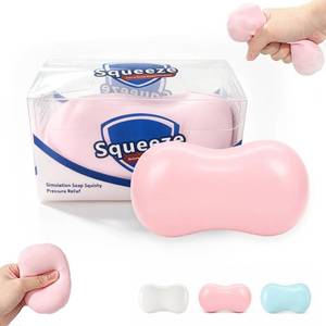 lot 2415 image: Generic Soap Squishy Slow Rising Squeeze Toy Pink