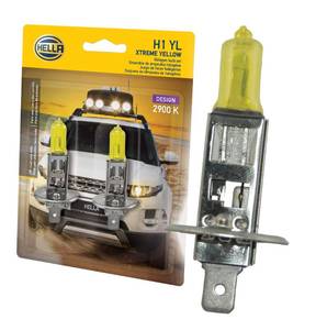 lot 2434 image: Hella H1 YL Yellow Bulbs 12V 55W 2 Pack