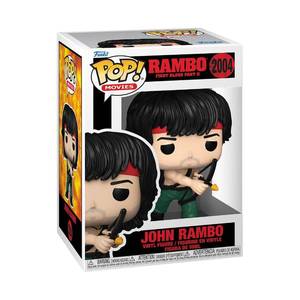 lot 2443 image: Funko Pop Rambo John Rambo With Bow Vinyl Figure 3.75 In
