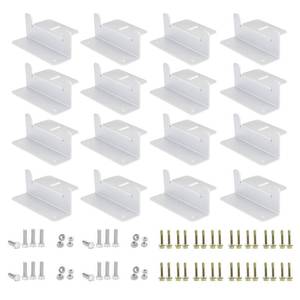 lot 2453 image: ECO-WORTHY Solar Panel Mounting Z Brackets 16 Units