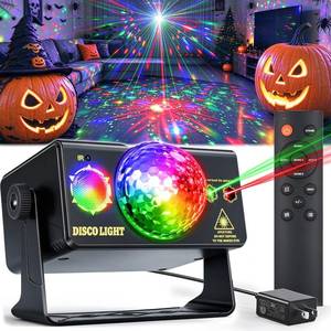 lot 2456 image: OIEZISRO LED Disco Ball Party Light Projector Sound Activated with Remote