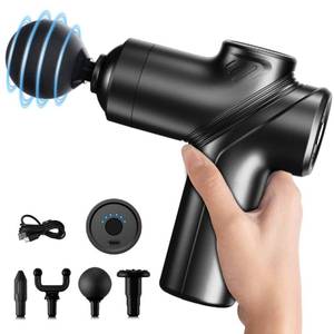 lot 2462 image: LEERCON Massage Gun Deep Tissue Mini Muscle Massager 1800mAh Black