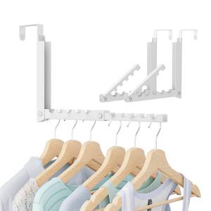lot 6059 image: WLCSNG Foldable Over the Door Hanger with 10 Hooks