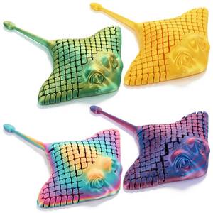 lot 6066 image: Libima 4 Pcs Manta Ray Fidget Toy 3D Printed PLA Sea Animal