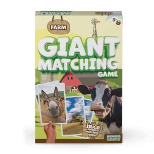 lot 6106 image: PlayMonster Giant Farm Animal Matching Memory Game Playing Cards
