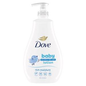 lot 6125 image: Baby Dove Sensitive Skin Body Lotion Rich Moisture 20 oz